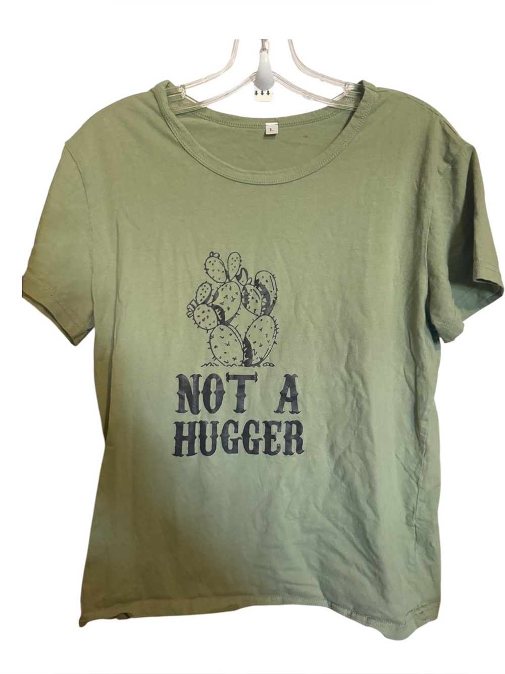 Soft Sage Green Cotton Blend Tee